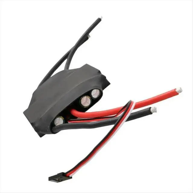 Alt view image 2 of 3 - 12V-26V 3S-6S Two-Way Brushed ESC 200A 2000W High-Power Speed Controller with LED Lights for RC Trawler 997 Motors
