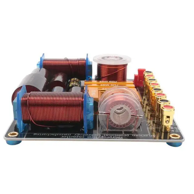 Alt view image 2 of 3 - Three-Way 450W Professional Speaker High Power Splitter 750Hz/5000Hz Stage Home Theater 3-Unit Audio Crossover Filter