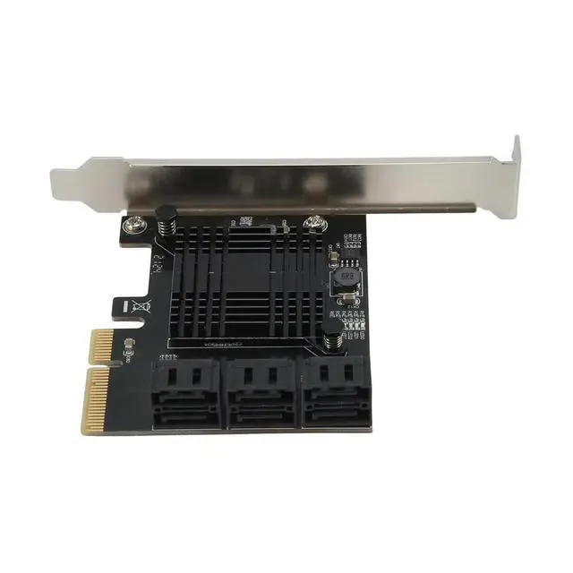 Alt view image 2 of 3 - SATA 3 PCI Expansion Card PCI-E/PCIE SATA Controller SATA Multiplier SATA3 6Gbps ASMedia ASM1166 Chip for HDD SSD 4X