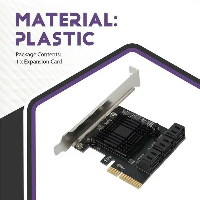 Main image of SATA 3 PCI Expansion Card PCI-E/PCIE SATA Controller SATA Multiplier SATA3 6Gbps ASMedia ASM1166 Chip for HDD SSD 4X