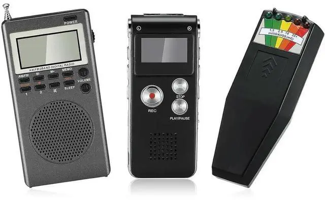 Alt view image 3 of 3 - 3 Pcs Equipment Include 1 Pcs 1 Pcs LED Emf Magnetic Field Detector, Paranormal Research Tools