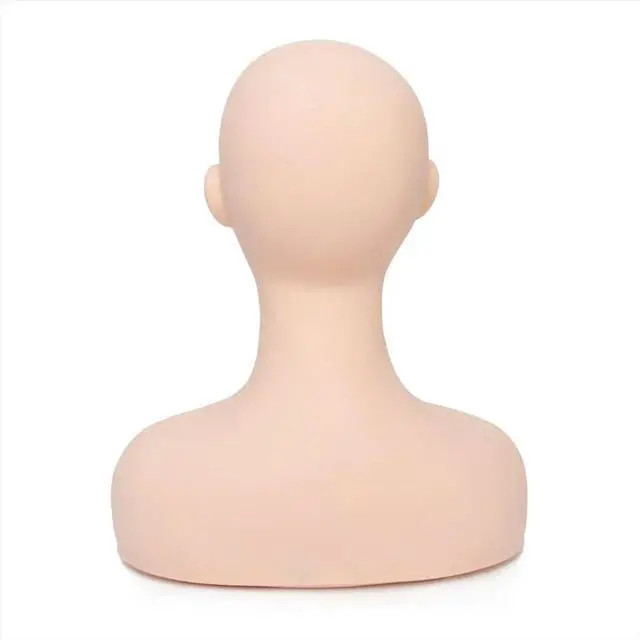 Main image of Big Half Body Soft Silicone Cosmetology Mannequin Heads for Makeup Grafting Eyebrow Design Massage Practice Face Model