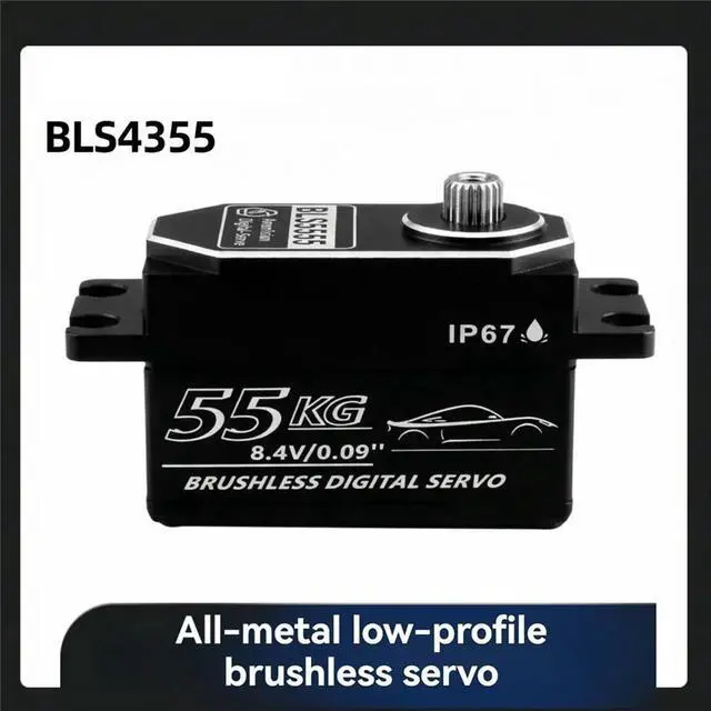 Main image of 55KG Brushless Digital Servo Low Profile l Gear Servo IP67 Waterproof High Torque RC Servo for Off-Road Trucks