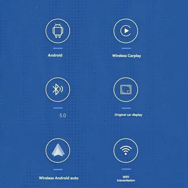Main image of AI Box Carplay 2G+16G Android 13/Carplay/Android Auto 3 in 1 Bluetooth 5.0 Wired to CarPlay Adapter