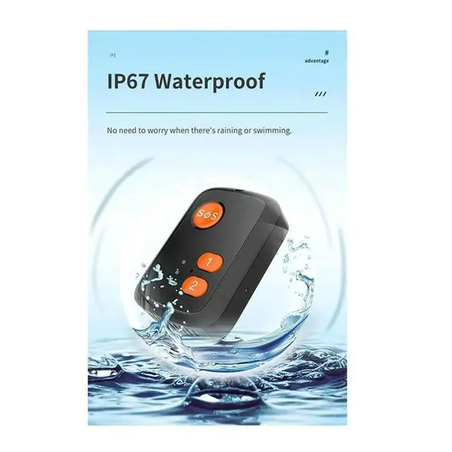 Alt view image 2 of 3 - GPS + Beidou Tracker RF-V51 Compatible with 4G LTE/3G WCDMA/2G GSM SOS Alarm Two-Way Voice Tracking Waterproof(B)