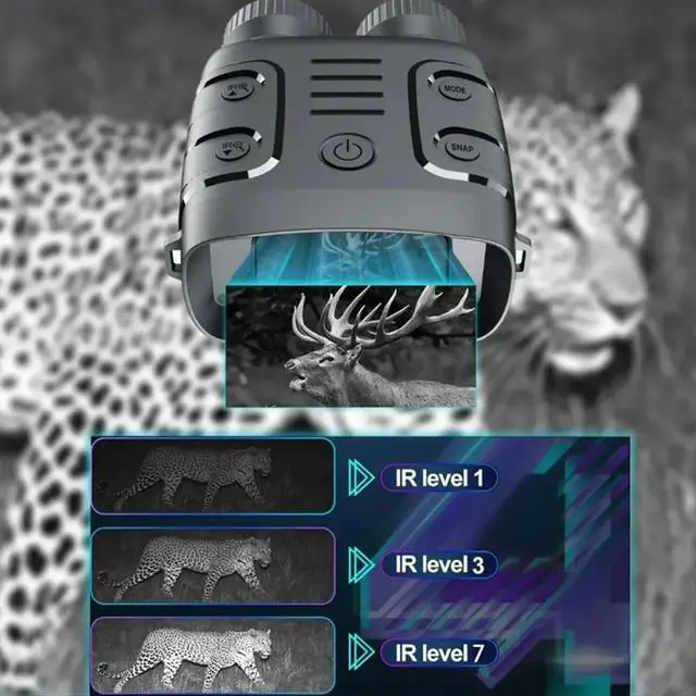 Alt view image 2 of 3 - 1080P Infrared Night Vision Device 5X Binocular Day Night Use Photo Video Taking Digital Zoom for Hunting Boating