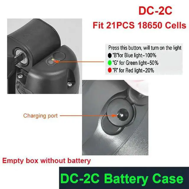 Alt view image 3 of 3 - DC-2C EBike Case Empty Box 10S 15A 36V BMS Fit 21PCS Cells Haitu Little Water Kettle Shell()