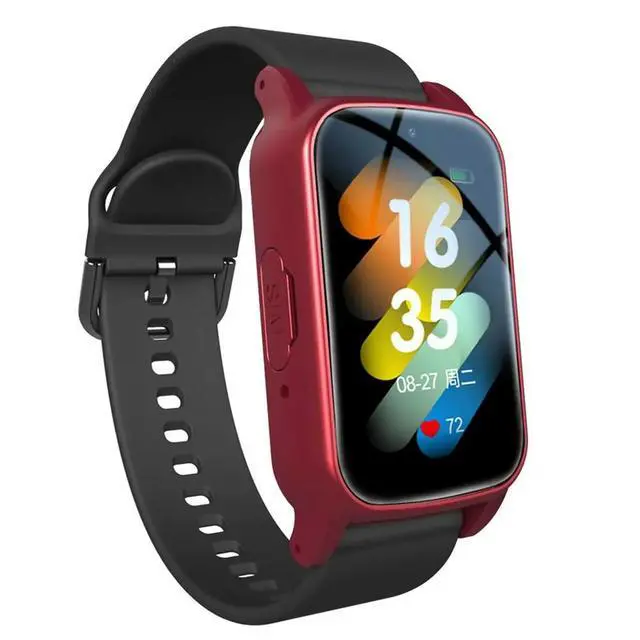 Alt view image 3 of 3 - 4G Elderly Watch with GPS,SOS,Fall Detection Emergency Support,AI Health Monitoring for Elderly Red A