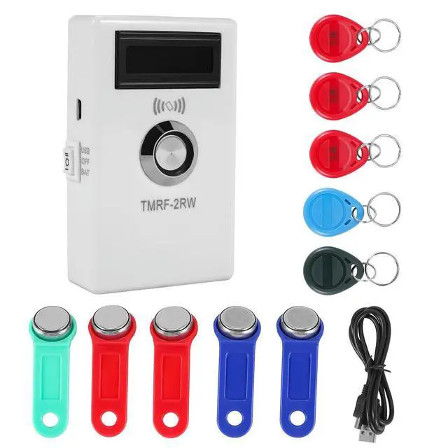 Alt view image 2 of 3 - TMRF-2RW IButton Programmer DS1990A Duplicator Cloner Copier 125Khz RFID Reader Writer RW1990 Key Token RFID 11pcs