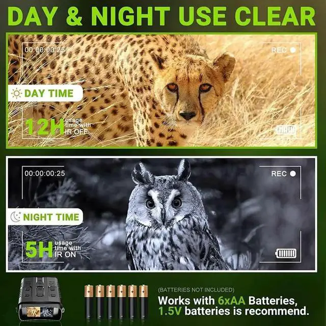 Main image of R19 Digital Night Vision Binoculars 4K 1080P Infrared Night Vision Goggle Recorder 300m for Outdoor Hunting Camping