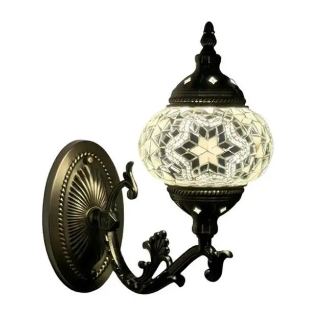 Alt view image 3 of 3 - 11·11COUPON Wall Lamp Retro Exotic Handmade Mosaic Specialty Restaurant Hotel Homestay Aisle Corridor Wall Lamp A