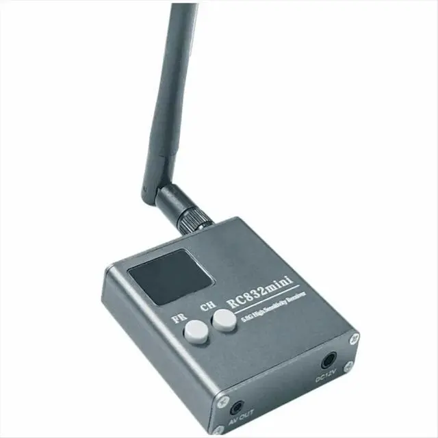 Alt view image 3 of 3 - RC832Mini 4.9-5.8G 56CH High Sensitivity Receiver Receiver with A/V and Power Cable for FPV Multirotor