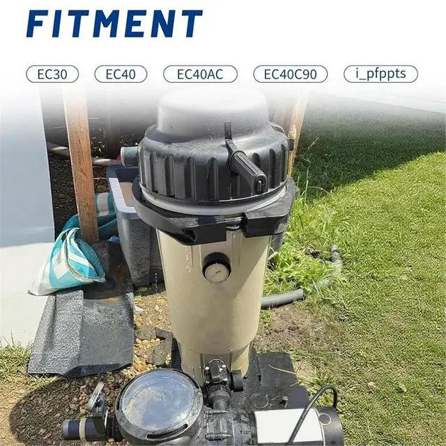 Alt view image 2 of 3 - 11·11COUPON ECX4000C Clamp Assembly for Extended-Cycle D.E. Filters EC30 EC40 EC40AC EC40C90 - Includes Bolts, Nuts