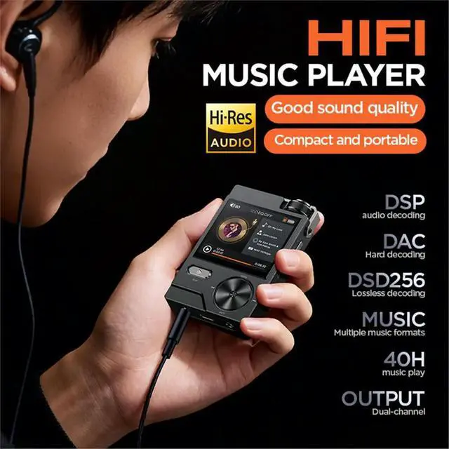 Alt view image 2 of 3 - MEW DSP Mastering-Level HIFI Lossless DSD256 Player Lossless Audio HiFi MP3 Walkman Walkman