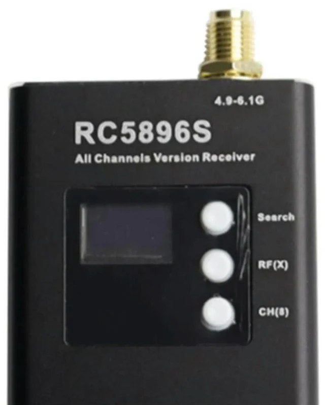 Main image of RC5896S Receiver 4.9-6.1GHz FPV Video Receiver 96 Frequency for Image Transmission High Sensitivity Wide Voltage