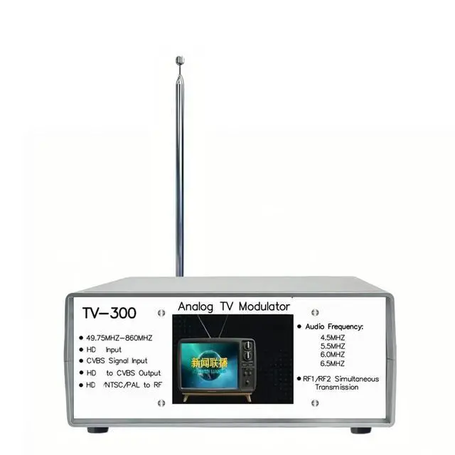 Alt view image 3 of 3 - TV300 Analog Video Converter: 2-Channel Analog TV Audio/Video Transmitter EU Plug