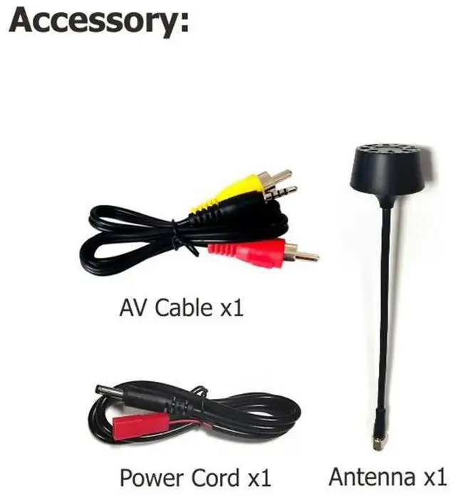 Alt view image 3 of 3 - 6.1G-7.2G VRX Video Image Transmission Receiver with OLED Display 64-CH Video Analog Receiver Module for FPV Goggles