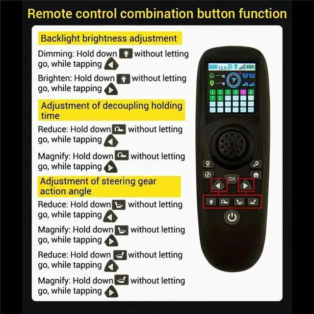 Alt view image 3 of 3 - RXG7-TXG4 Remote Controller Color Screen Display 6-15VDC Receiver Board with GPS Module for RC Trawler Bait Boat Refit