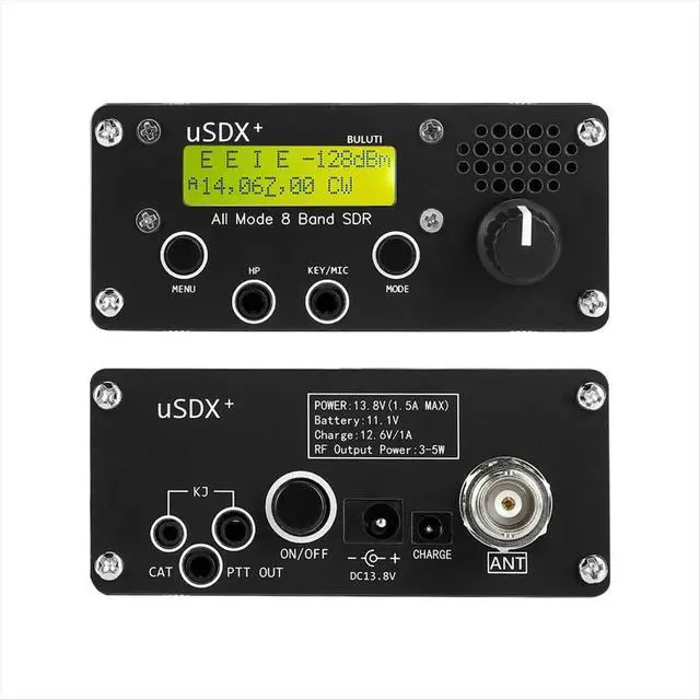 Alt view image 3 of 3 - USDR USDX+ Plus V2 10/15/17/20/30/40/60/80m 8 Bands SDR High Frequency SSB QRP BNC Interface Eu Plug