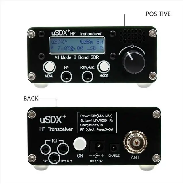 Alt view image 2 of 3 - USDR USDX+Plus V2 8-Band SDR HF SSB QRP LCD with Display Speaker Microphone HF with US Plug