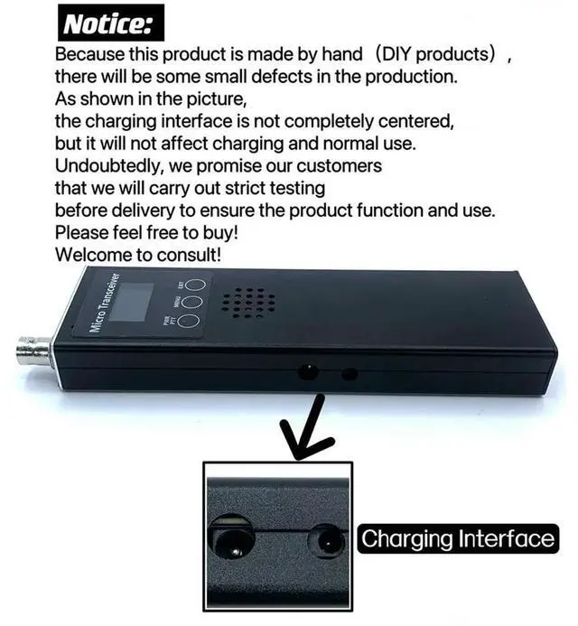 Main image of Handheld Radio Receiver Radio 0.5MHz-30MHz 4 Waveband HF SSB QRP USDX for Reception EU-Plug