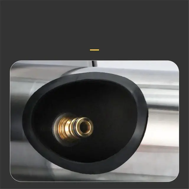 Alt view image 2 of 3 - HAPPYDAY~ Stainless Steel Garden Hose Reel, Wall/Floor Mounted, Retractable with Crank