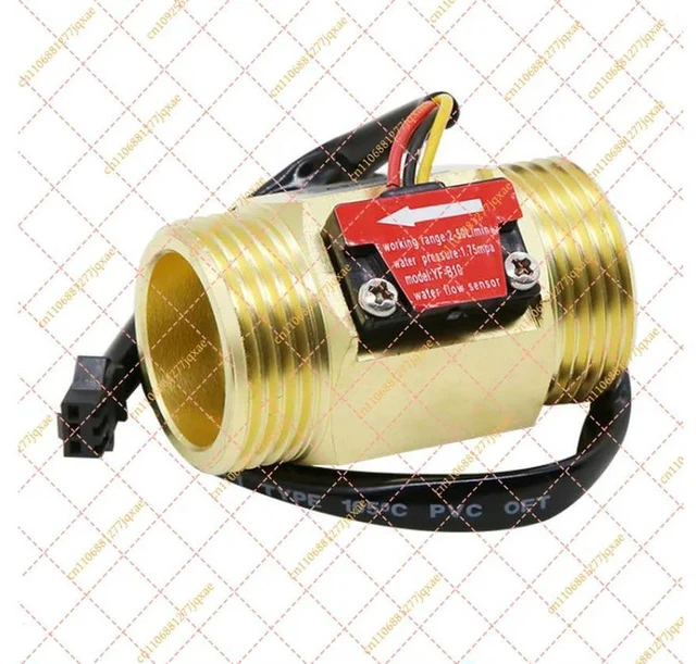 Alt view image 5 of 6 - 1 Inch DN25 Brass Water Flow Sensor Hall Switch Flow Meter DC 5-15V Industrial Flowmeter