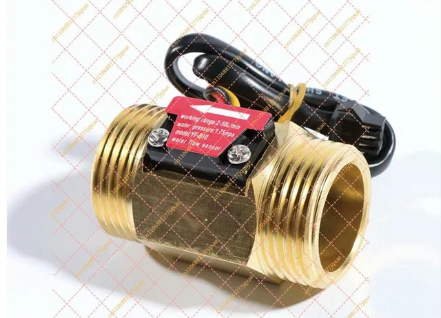 Alt view image 4 of 6 - 1 Inch DN25 Brass Water Flow Sensor Hall Switch Flow Meter DC 5-15V Industrial Flowmeter