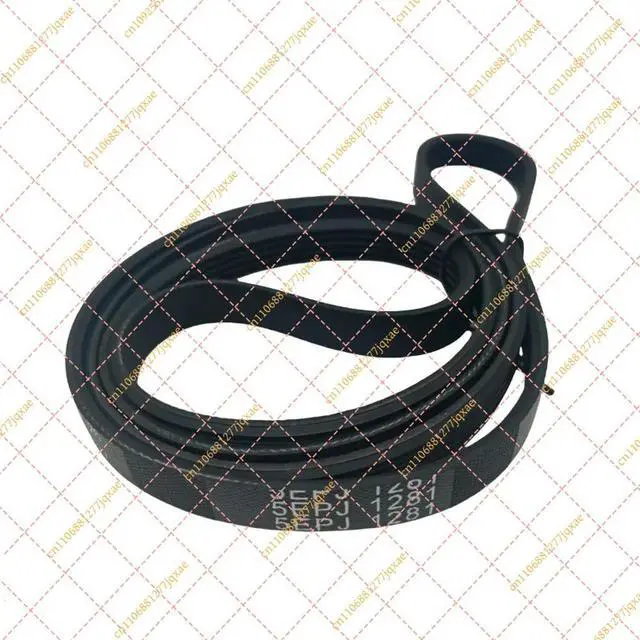 Alt view image 4 of 6 - 5PJE1281 Washing Machine Motor Belt - Durable Drum Drive Transmission Belt Replacement for Midea & Little Swan Laundry Systems