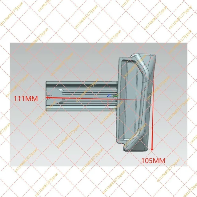 Alt view image 6 of 6 - Handbrake Release Handle for Mercedes-Benz C-Class W202 (1997-2000), OEM 2024270420 / 2024270320