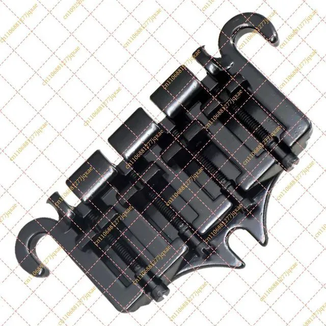 Alt view image 6 of 6 - 4 String Bass Bridge & Tailpiece, 3-Point Zinc Alloy Replacement Parts for Gibson Style Bass Guitars