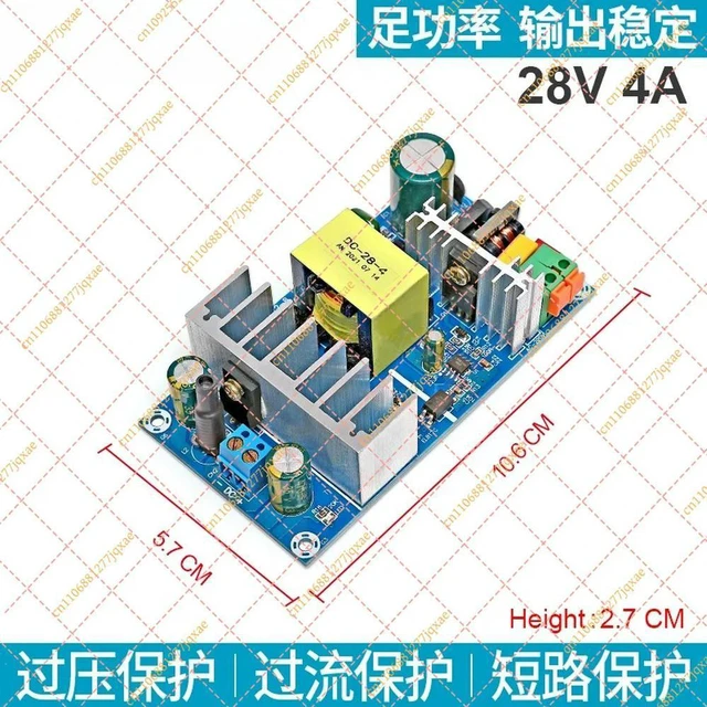 Alt view image 2 of 6 - DC28V 4A 112W Stabilized Power Supply Board, AC90-250V Input AC-DC Switching Power Supply Module for Power Adapter