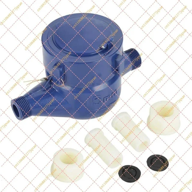 Main image of G5AB Water Meter Water Flow Meter 15mm 1/2 inch Cold Water Meter Compatible with Garden & Home use Wet Table Measuring Tool