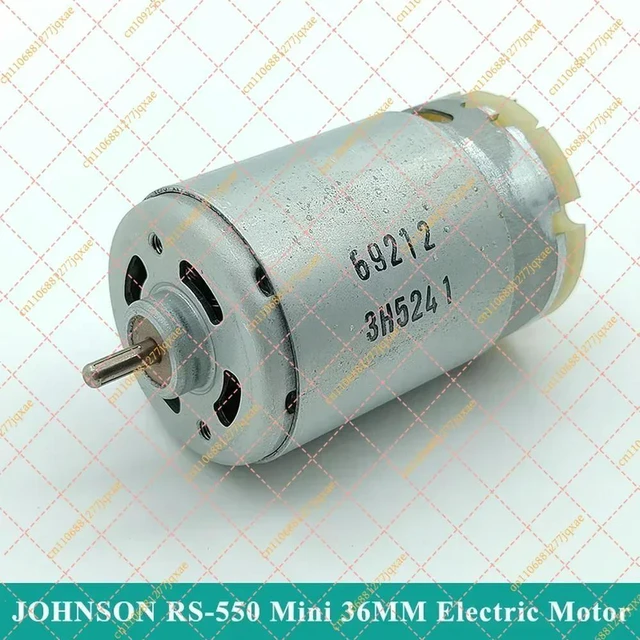 Alt view image 3 of 3 - RS-550 High Speed DC Motor 6V-12V 30000RPM, 36mm Carbon Brush Motor for DIY Drill