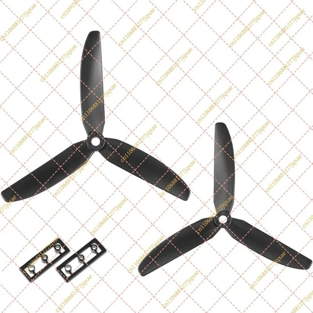 Alt view image 2 of 3 - for Phantom 5030 5x3 Nylon Propellers (3-Blade, Black, with Adapter Rings)