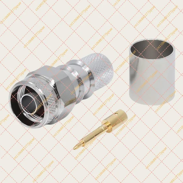 Alt view image 2 of 3 - N Male Crimp RF Connector L16-J-12 | 50 Ohm Plug for CNT/LMR-600 Cable