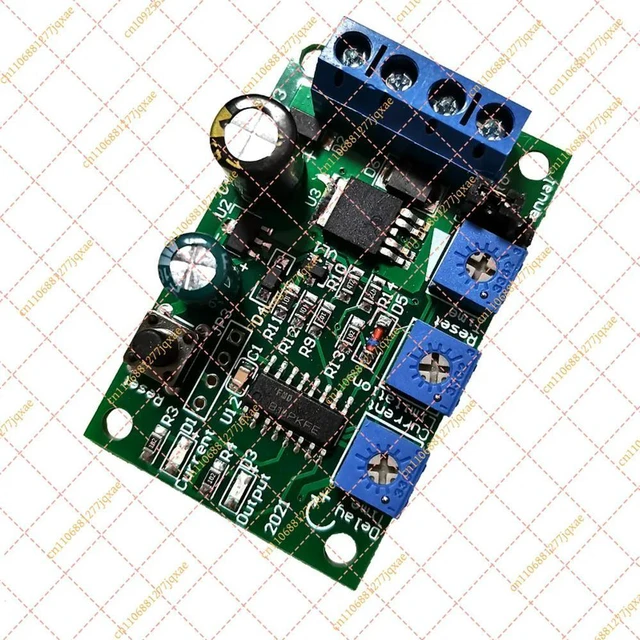 Main image of Adjustable Current Limit Switch, 6V 12V 24V 10A DC Motor Overload Overcurrent Blocked Protector Module