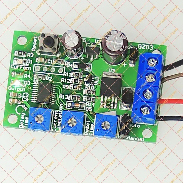 Alt view image 2 of 3 - Adjustable Current Limit Switch, 6V 12V 24V 10A DC Motor Overload Overcurrent Blocked Protector Module