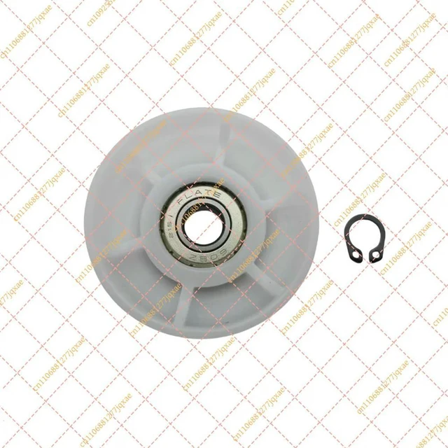 Alt view image 2 of 3 - for Bosch Siemens Dryer Idler Pulley 00632045 - Tension Belt Roller Wheel Replacement