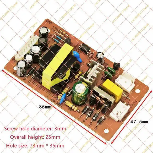 Alt view image 3 of 3 - Universal DVD/VCD/EVD Player Switch Power Board, ±12V +5V Output, Replacement Power Supply Module