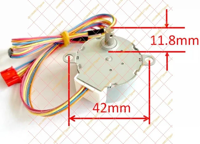 Alt view image 3 of 3 - 35BYJ46 12V Micro Stepper Motor Replacement Compatible with Humidifier Air Purifier