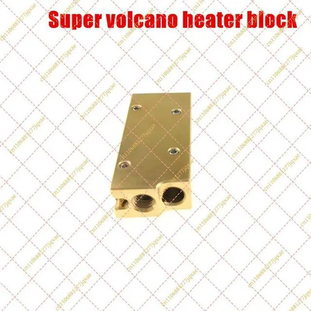 Alt view image 2 of 2 - 1Pc Super Volcano Extended Brass Heating Block Replacement, 3D Printer Spare Parts