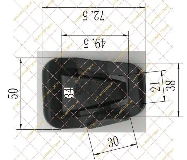 Alt view image 3 of 3 - Replacement Clutch & Brake Pedal Pad, Anti-slip Rubber Pedal Cover for Vehicle
