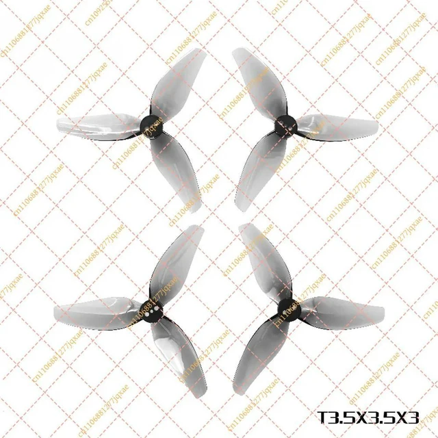 Main image of 12 Pairs HQProp 3.5" 3-Blade PC Props - T3.5x3.5x3 Toothpick Propellers for FPV Freestyle (CW/CCW, 1.5mm Shaft)