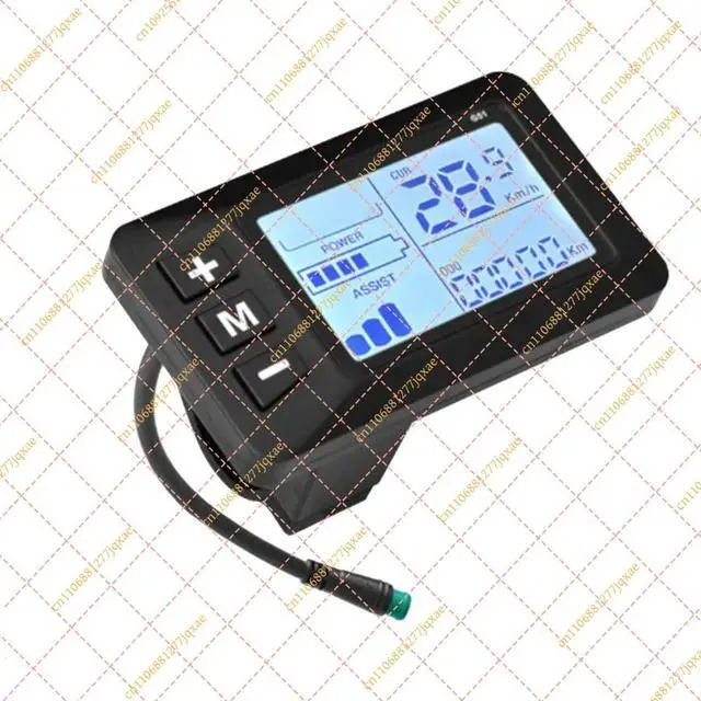 Alt view image 2 of 3 - 5-Pin Waterproof LCD Speedometer Display, Multi-Voltage E-Bike & Accelerator