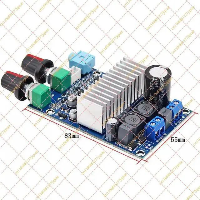 Main image of TPA3116D2 Mono Subwoofer Amplifier Board, DC 12-24V Class D Power Module for Home & Car Audio