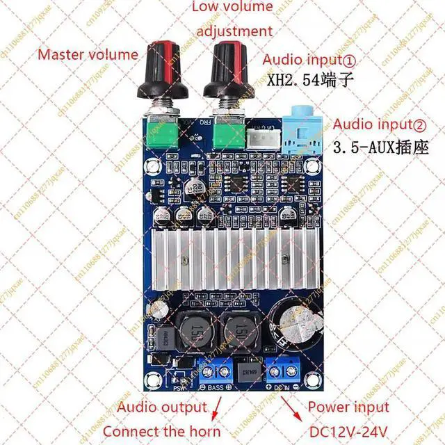 Alt view image 3 of 3 - TPA3116D2 Mono Subwoofer Amplifier Board, DC 12-24V Class D Power Module for Home & Car Audio