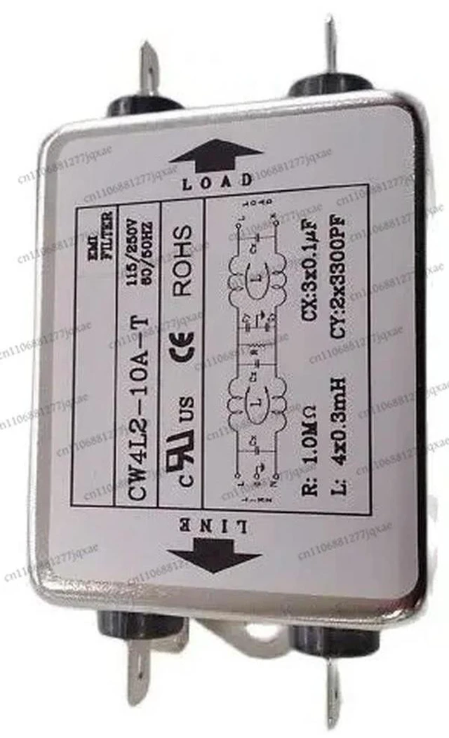 Main image of Power EMI Filter CW4L2-10A-T Single Phase AC 115V / 250V 20A 50/60HZ