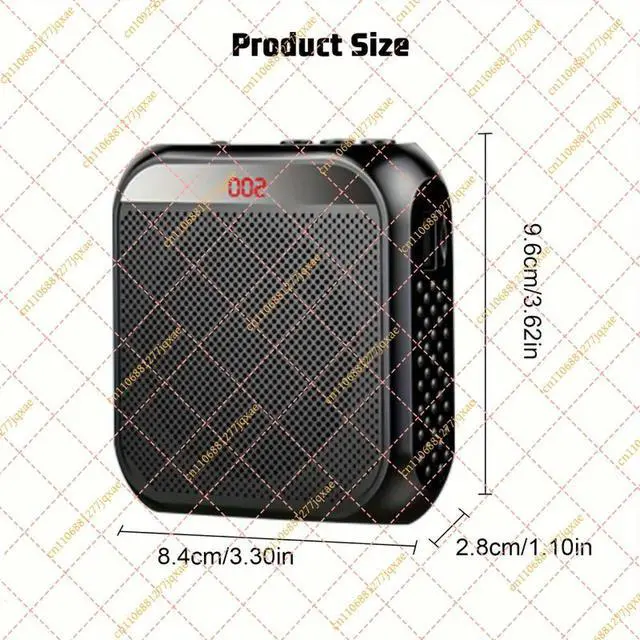 Alt view image 3 of 3 - Voice Amplifier with Wired Headset Microphone USB Rechargeable PA Speaker