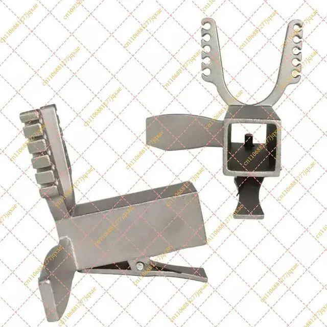 Alt view image 2 of 3 - Stainless Steel Sliding Bow Head, Quick Press Large Support for 10-Strand Elastic Strap, Convertible Head